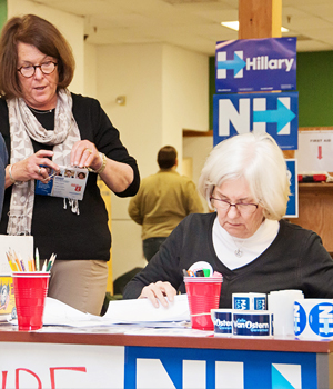 PAD volunteers during the 2016 election season